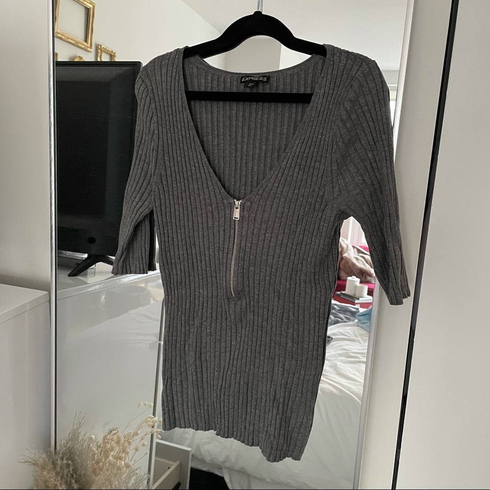 Express 3/4 Sleeve Knit Top Size S